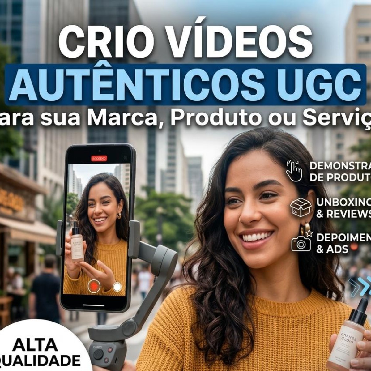 UGC para sua marca, produto ou serviço